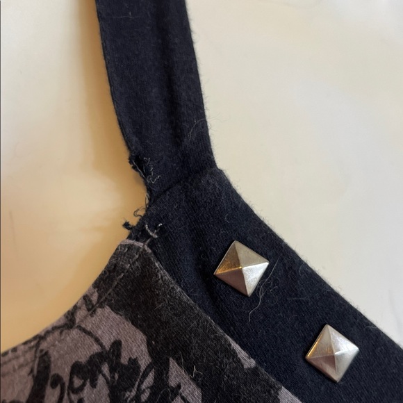 METAL MULISHA Women's Black and Gray Studded DRESS - Picture 3 of 7